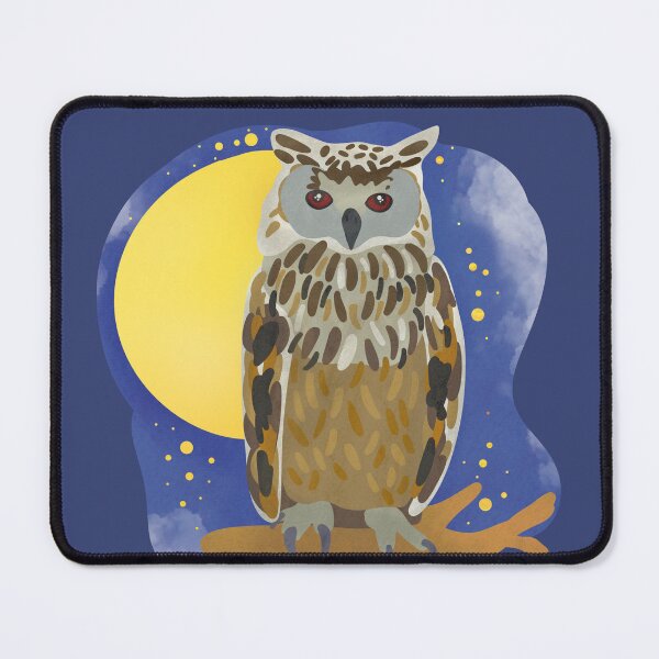 Item preview, Illustration of an Owl in the night designed and sold by FandomizedRose.