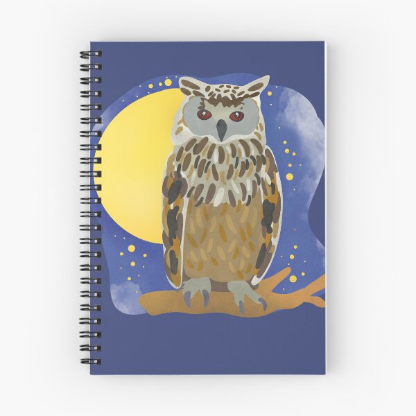 Item preview, Illustration of an Owl in the night designed and sold by FandomizedRose.