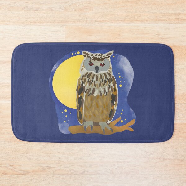 Item preview, Illustration of an Owl in the night designed and sold by FandomizedRose.