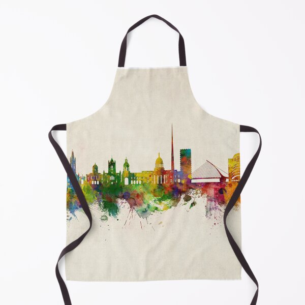 Aperçu de l'œuvre Skyline de Dublin, Irlande créée et vendue par ArtPrints.