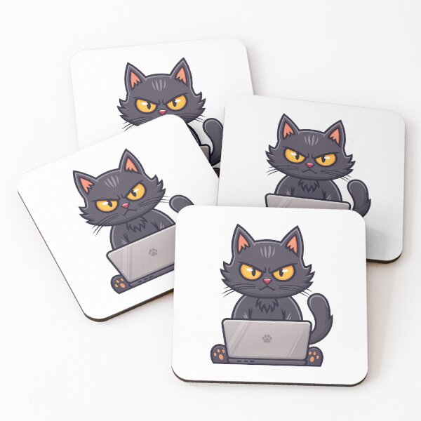 Item preview, Cat with laptop designed and sold by DesignGraphica.