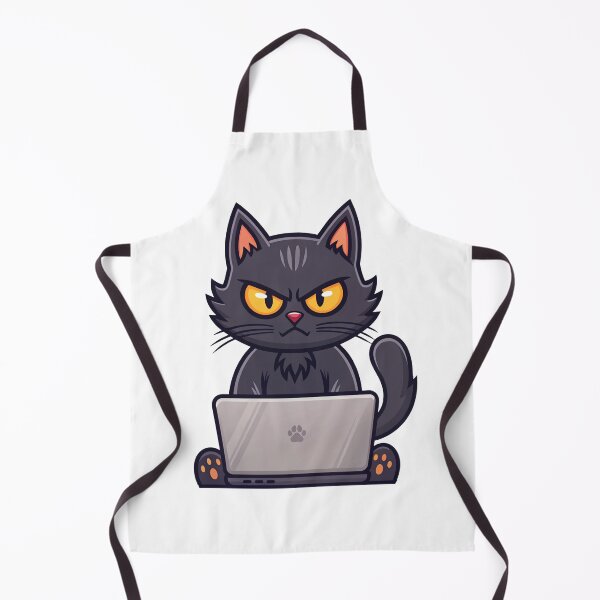 Item preview, Cat with laptop designed and sold by DesignGraphica.