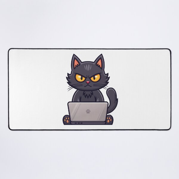 Item preview, Cat with laptop designed and sold by DesignGraphica.