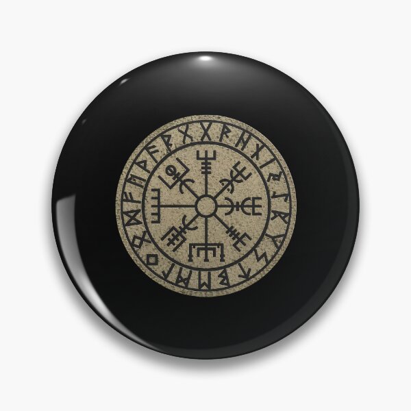 Item preview, Ancient Runic Compass Emblem designed and sold by Damonottlieb.