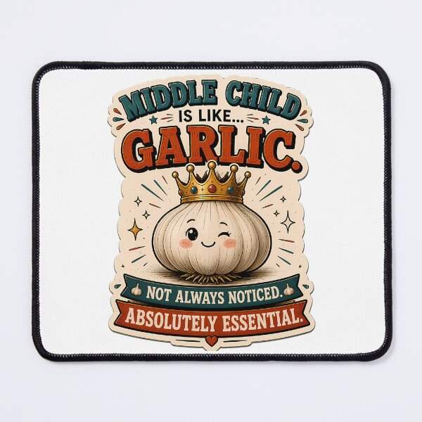 Item preview, Middle Child Is Like Garlic National Middle Child Day designed and sold by SilverlakeLove.