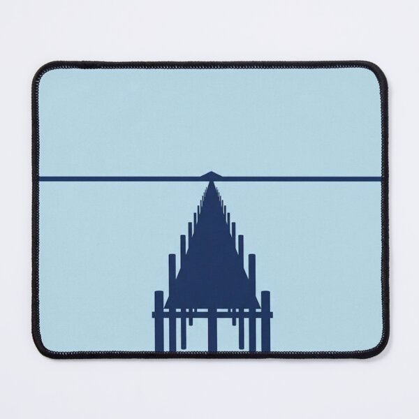 Item preview, Simple Pier Silhouette | Minimalist Coastal Line Art designed and sold by Zaramodo.