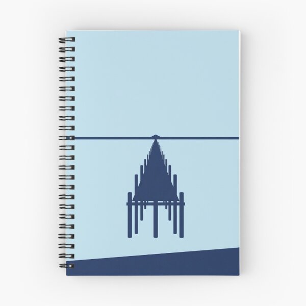 Item preview, Simple Pier Silhouette | Minimalist Coastal Line Art designed and sold by Zaramodo.