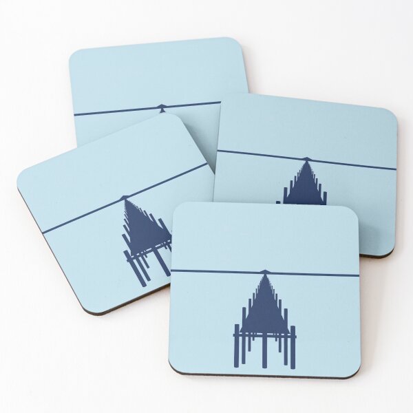 Item preview, Simple Pier Silhouette | Minimalist Coastal Line Art designed and sold by Zaramodo.