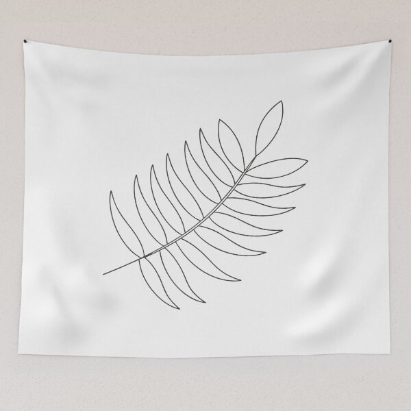 Item preview, Fern Minimalist 2 Line Art Gift designed and sold by OneLine Studio.