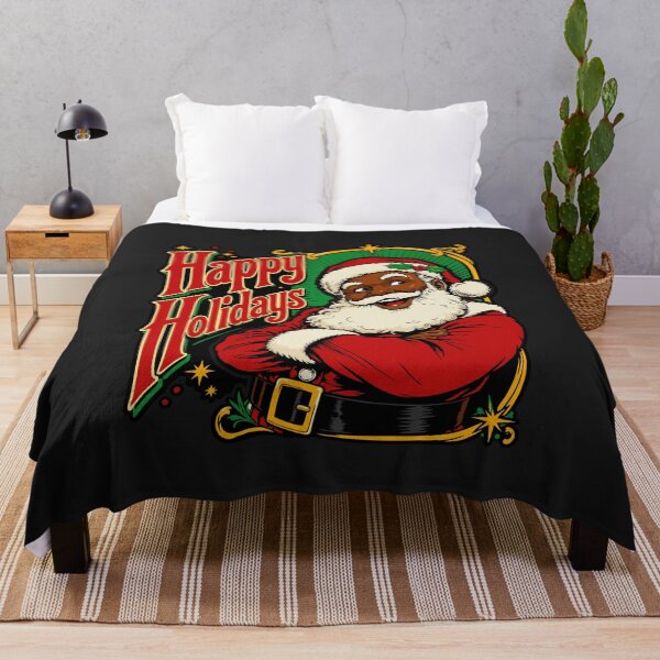 Item preview, African American Christmas Santa Claus Happy Holidays Diversity designed and sold by alenaz.