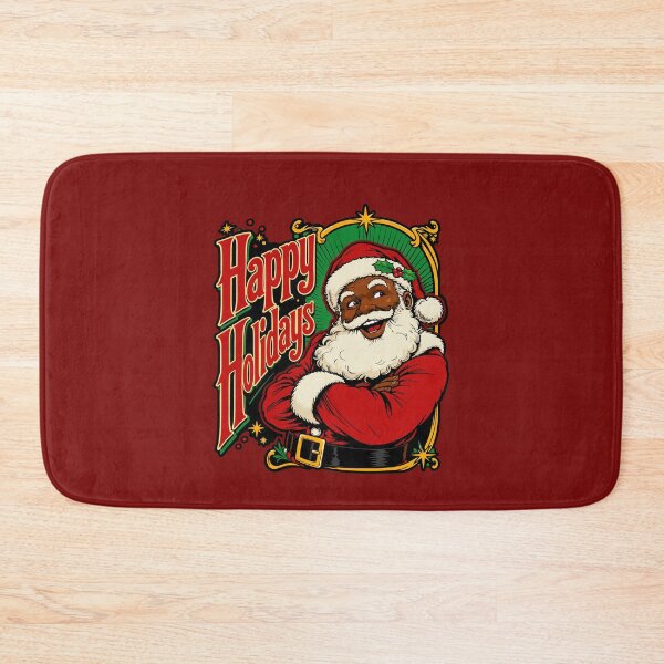 Item preview, African American Christmas Santa Claus Happy Holidays Diversity designed and sold by alenaz.