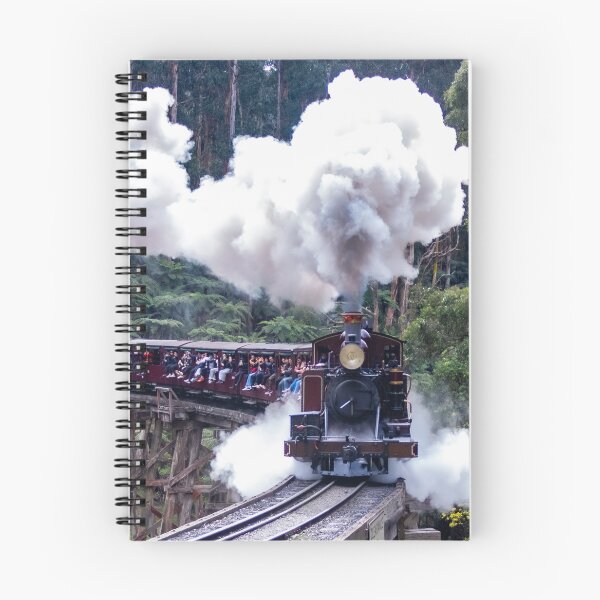 Item preview, Puffing Billy Steam Train Winding Across Monbulk Creek Trestle Bridge designed and sold by Twisted Light Images.