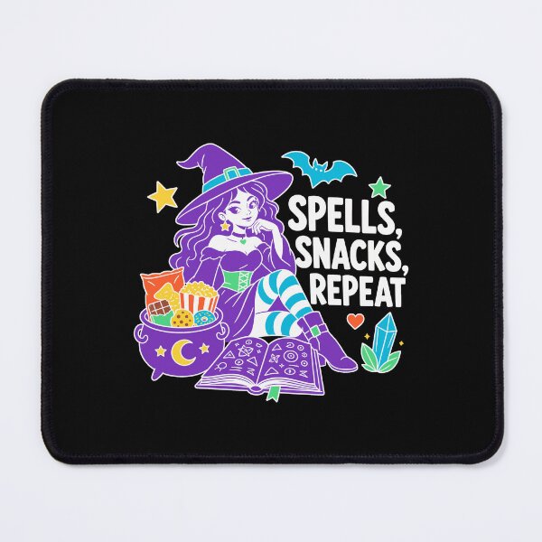Item preview, Funny Modern Witch Halloween | Spells Snacks Repeat designed and sold by Uglyandcute.