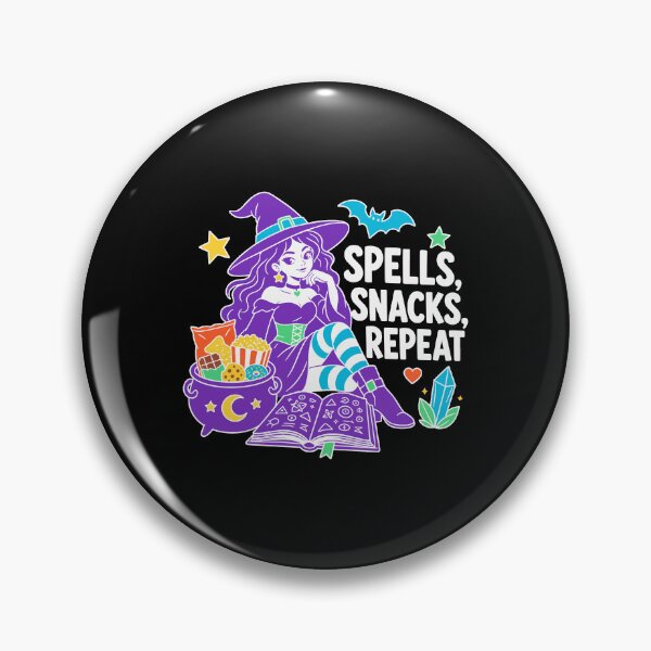 Item preview, Funny Modern Witch Halloween | Spells Snacks Repeat designed and sold by Uglyandcute.