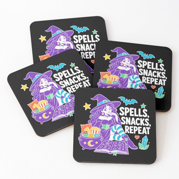 Item preview, Funny Modern Witch Halloween | Spells Snacks Repeat designed and sold by Uglyandcute.