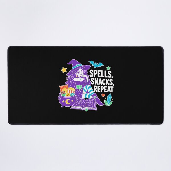 Item preview, Funny Modern Witch Halloween | Spells Snacks Repeat designed and sold by Uglyandcute.