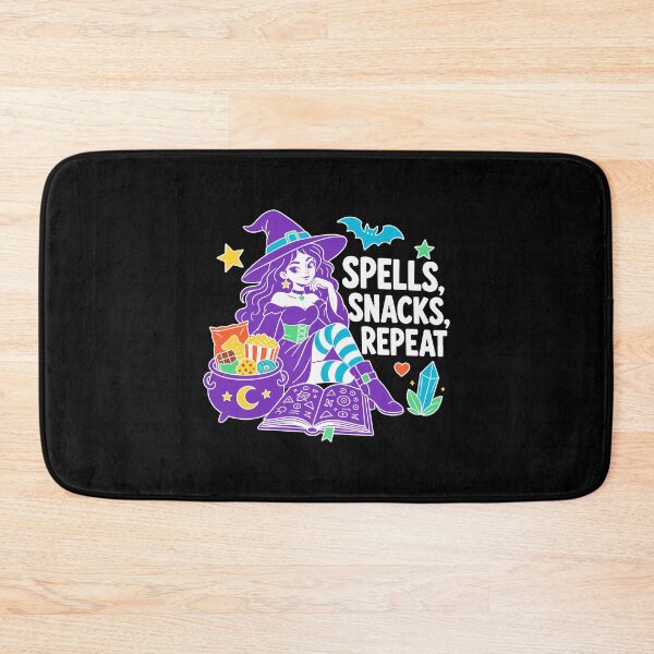Item preview, Funny Modern Witch Halloween | Spells Snacks Repeat designed and sold by Uglyandcute.