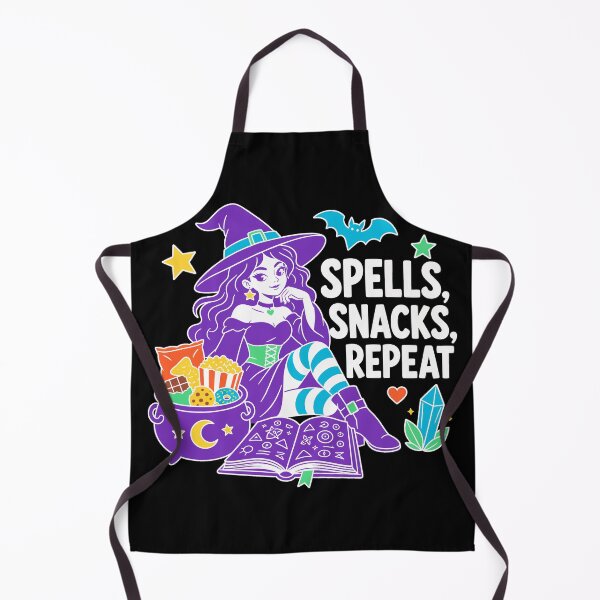 Item preview, Funny Modern Witch Halloween | Spells Snacks Repeat designed and sold by Uglyandcute.