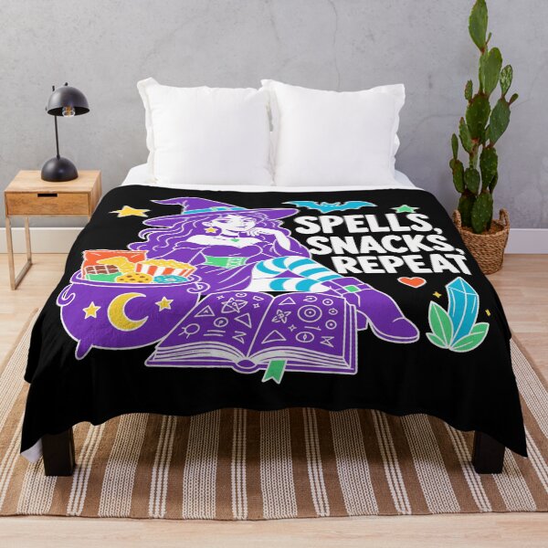 Item preview, Funny Modern Witch Halloween | Spells Snacks Repeat designed and sold by Uglyandcute.