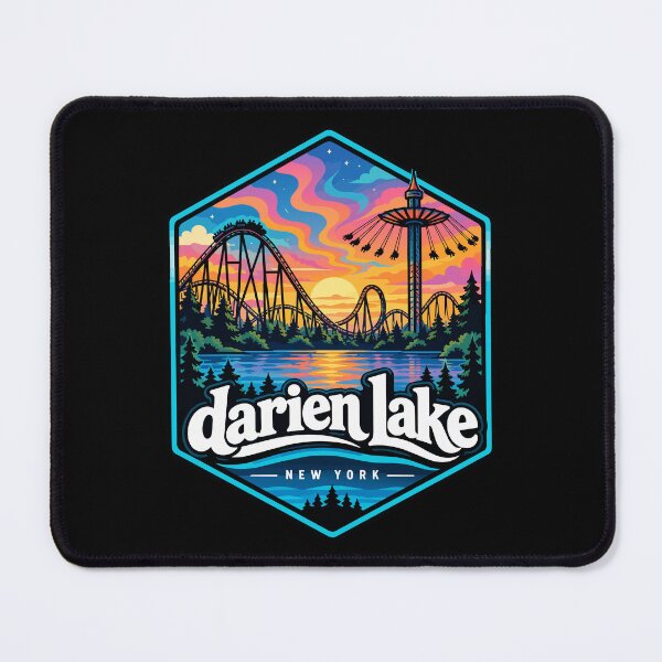 Item preview, Darien Lake New York Trippy Art Travel designed and sold by TomFrontierArt.