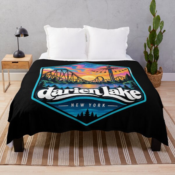 Item preview, Darien Lake New York Trippy Art Travel designed and sold by TomFrontierArt.
