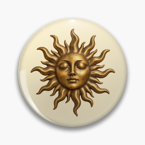 Item preview, Golden Sun Face Wall Sculpture designed and sold by jianina-alondra.