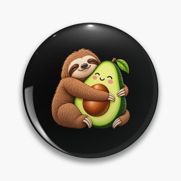 Item preview, Hugging Sloth And Avocado  designed and sold by CelidaBonde.