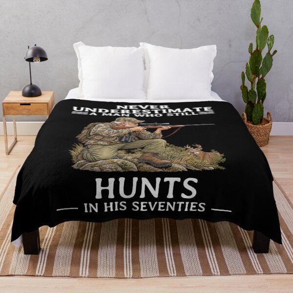 Item preview, Never Underestimate an Old Man Who Still Hunts in His Seventies designed and sold by LounisArt.