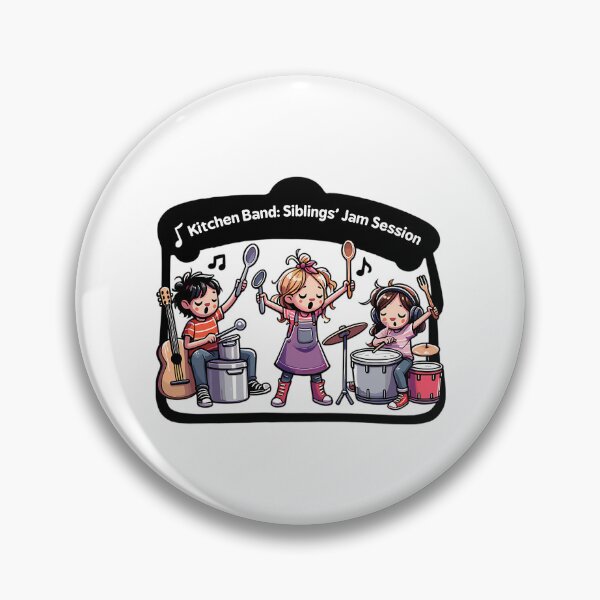Item preview, Kitchen Bandsiblings' Jam Sessionnational Siblings Day designed and sold by SilverlakeLove.