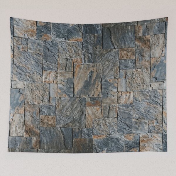 Item preview, Rustic Artesia Stone Slates Minimalist Natural Photo and Webcam Backdrop HD designed and sold by bard-art.