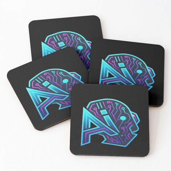 Item preview, Cyberpunk AI Robot Neural Network Future Tech T-Shirt & Sticker designed and sold by MonaRose_Art.