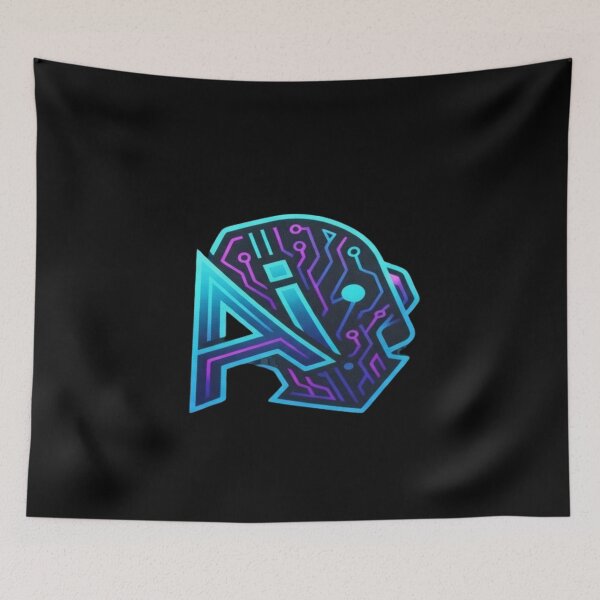 Item preview, Cyberpunk AI Robot Neural Network Future Tech T-Shirt & Sticker designed and sold by MonaRose_Art.