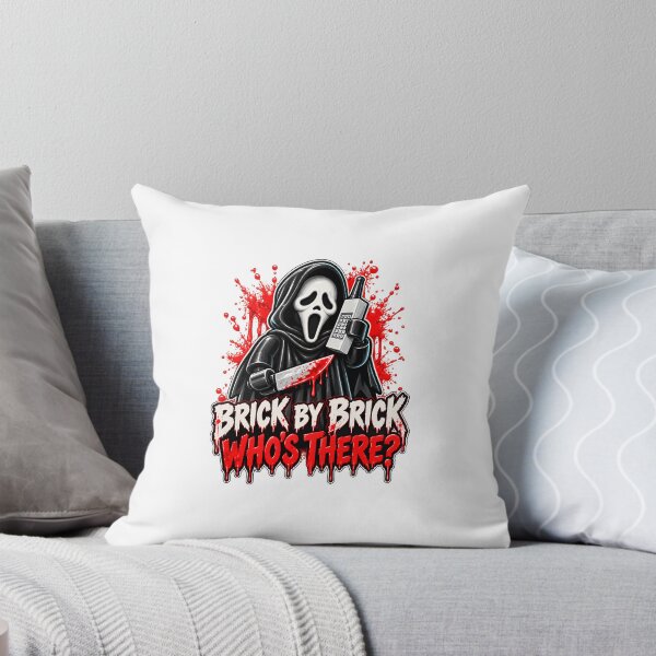 Item preview, Brick by Brick Who’s There – Creepy Caller Horror Design designed and sold by MAF_Merch.