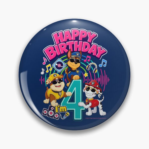 Item preview,  Happy 4th Birthday Pup Crew designed and sold by aaronspencer88.