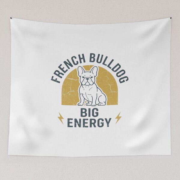 Item preview, French Bulldog Energy Funny Cute Dog Lover Retro Vintage designed and sold by KreatoLab.
