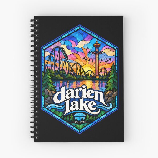 Item preview, Darien Lake New York Stained Glass Travel designed and sold by TomFrontierArt.