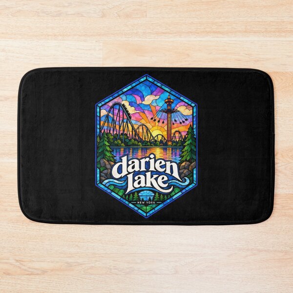 Item preview, Darien Lake New York Stained Glass Travel designed and sold by TomFrontierArt.