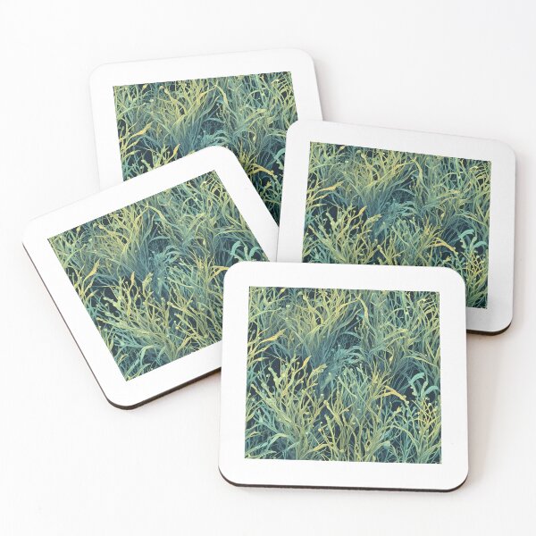 Item preview, Abstract Bioluminescent Seagrass Pattern designed and sold by RebelNatures.