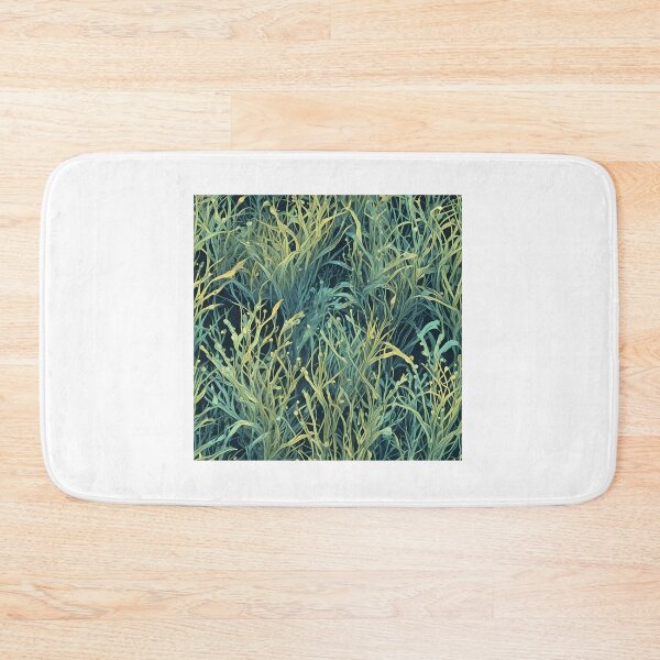 Item preview, Abstract Bioluminescent Seagrass Pattern designed and sold by RebelNatures.