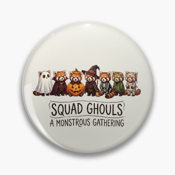 Item preview, Cute Halloween Red Panda - Squad Ghouls Monstrous Gathering designed and sold by designwiss.