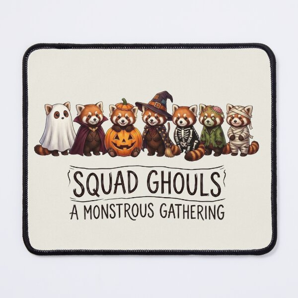 Item preview, Cute Halloween Red Panda - Squad Ghouls Monstrous Gathering designed and sold by designwiss.