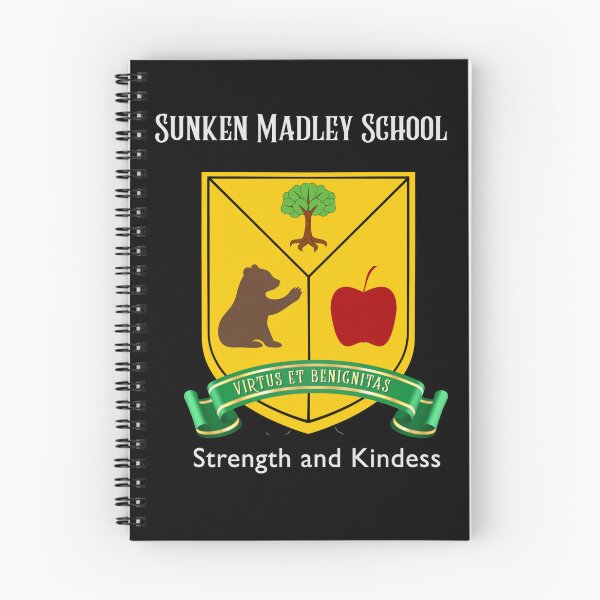 Item preview, Sunken Madley School Crest – Strength and Kindness. - Fictional School - Light Text designed and sold by Amanda-Cadabra.