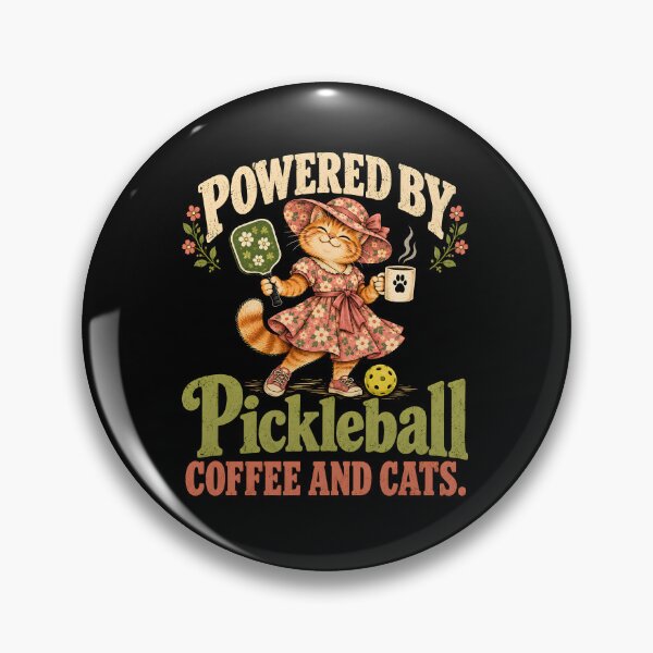 Item preview, Powered by Pickleball Coffee Cats designed and sold by a-turner-paint.