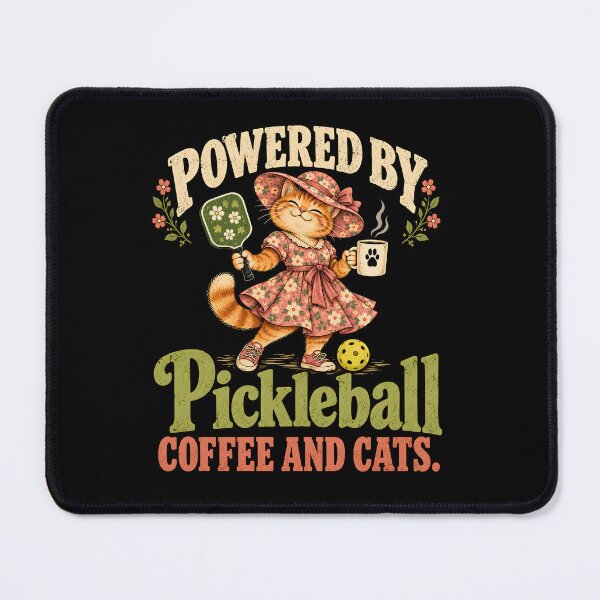 Item preview, Powered by Pickleball Coffee Cats designed and sold by a-turner-paint.