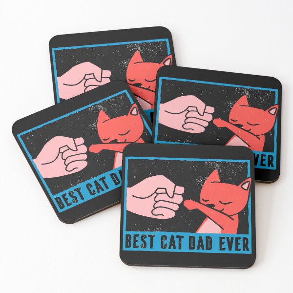 Item preview, Best Cat Dad Ever Fist Bump Feline Art designed and sold by OlyvieArt.