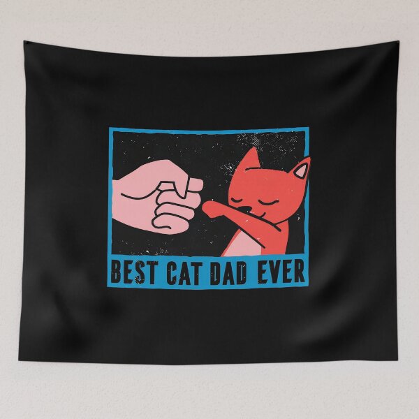 Item preview, Best Cat Dad Ever Fist Bump Feline Art designed and sold by OlyvieArt.