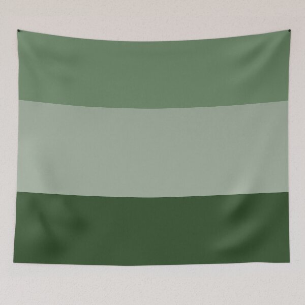 Item preview, Minimalist Three Tone Sage and Deep Forest Green Color Block designed and sold by pluielegere.