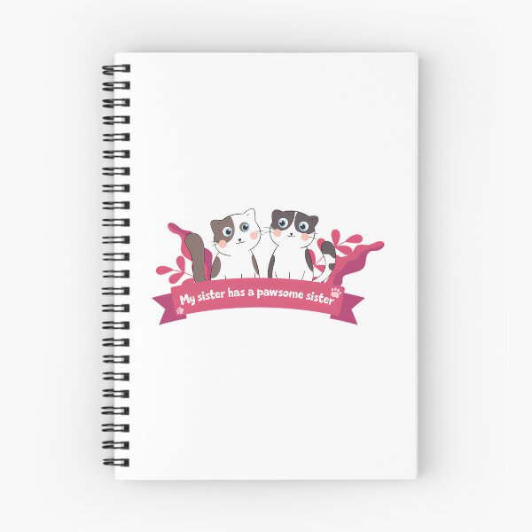 Item preview, My Sister Has A Pawsome Sister Sisters Day Best Friends Cat Meow Paw Design designed and sold by SilverlakeLove.