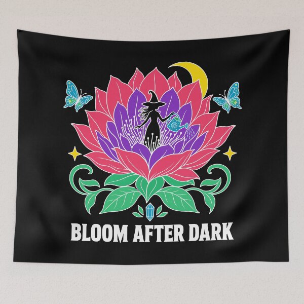 Item preview, Dark Halloween Botanical | Bloom After Dark Witch Garden designed and sold by Uglyandcute.