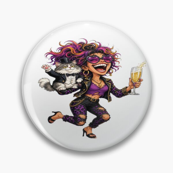 Item preview, Champagne & Fancy Cat: Rocker Glam Party Graphic designed and sold by Sushikidsntoddlers.